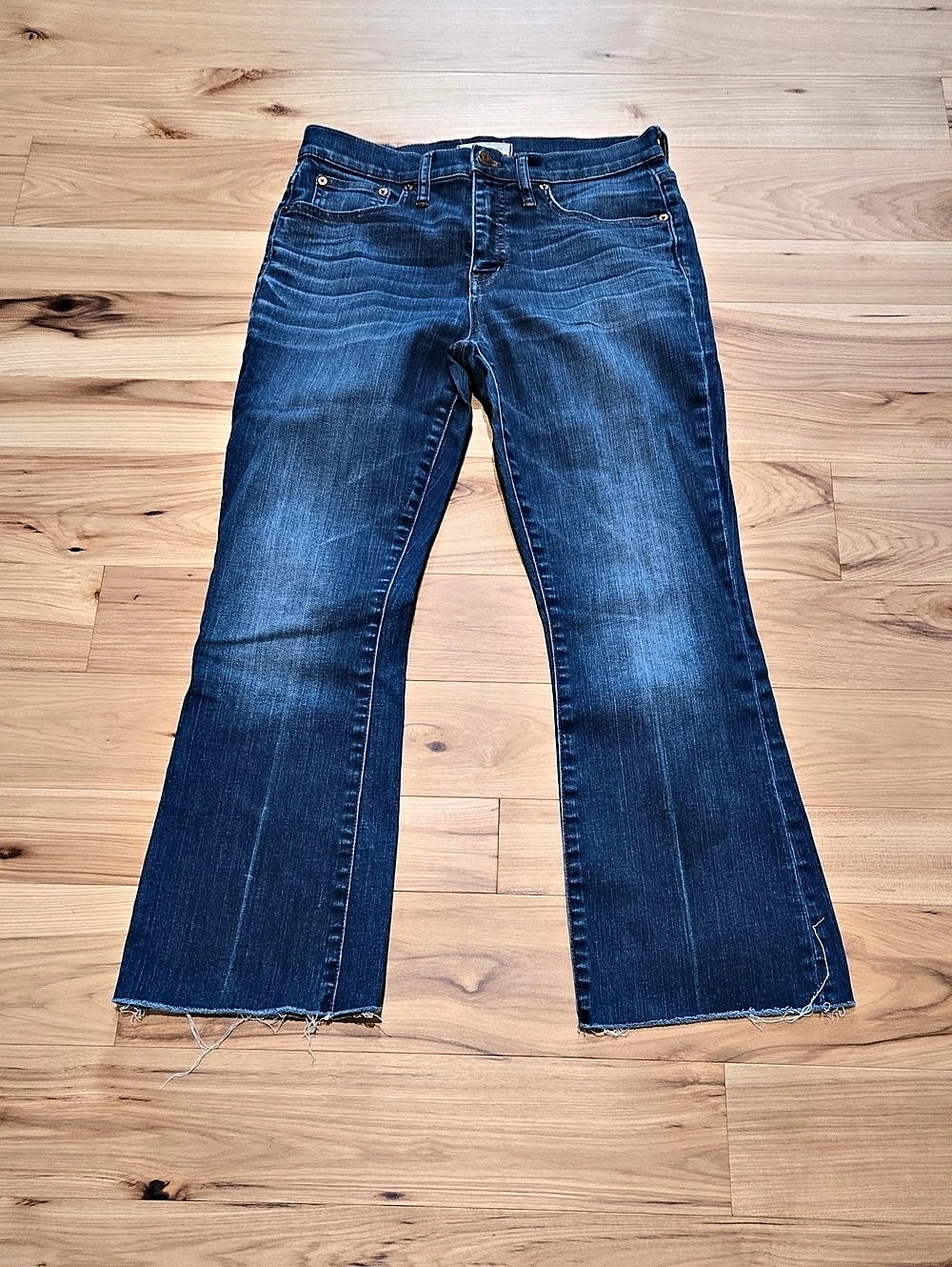 Madewell Cali Demi-Bootcut Blue Demi-Bootcut Jeans Waist 28